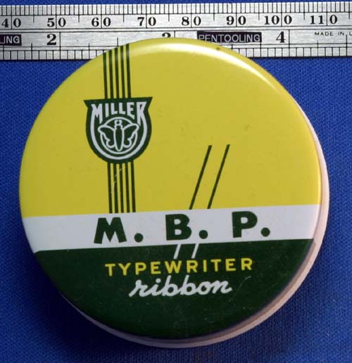 M.B.P. TYPEWRITER RIBBON TIN