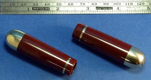 EVERSHARP MATCHED BURGUNDY/BROWN DESK BASE SOCKETS