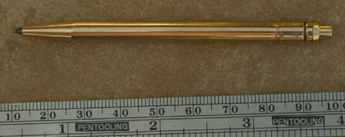 ROLLED GOLD UNMARKED CLICKER BALLPOINT. 