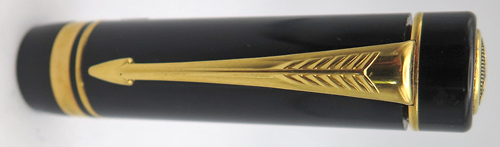 ITEM #6224: PARKER DUOFOLD INTERNATIONAL FOUNTAIN PEN CAP IN BLACK.