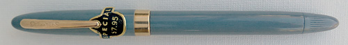 SHEAFFER SPECIAL SNORKEL IN GREY WITH AN OPEN, PALLADIUM SILVER FINE NIB