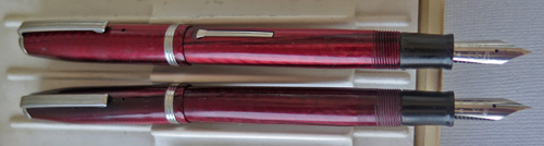 ITEM #6304: ESTERBROOK FOUNTAIN PEN MODEL SJ. LEVER FILLER IN RED.