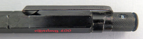 6335: ROTRING MODEL 600 FOUNTAIN PEN WITH STEELE BROAD NIB. 