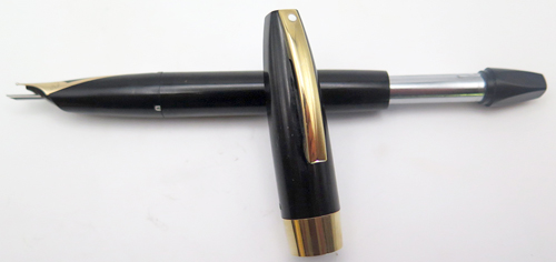 ITEM #6416: SHEAFFER SNORKEL PFM III IN BLACK. NIB IS MEDIUM IN 14K.