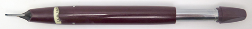 ITEM #6440: SHEAFFER PFM III SNORKEL IN BURGUNDY. EXTRA FINE NIB WITH FACTORY STICKER. GOLD FILLED TRIM