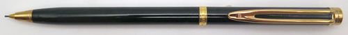ITEM #6489: WATERMAN GENTLEMAN PENCIL IN GREEN. TWIST ACTUATED PENCIL TAKES SIZE .027" LEAD.
