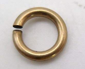 ITEM #6604: GOLD PLATED RING FOR RINGTOPs. DIAMETER OF WIRE IS 0.056".