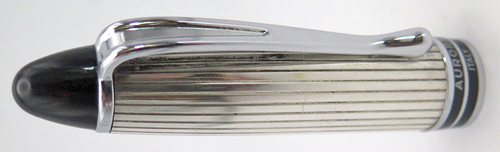 ITEM #6607: AURORA IPSILON ROLLER BALL CAP IN SILVER FINISH WITH HALLMARK.