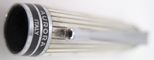 ITEM #6607: AURORA IPSILON ROLLER BALL CAP IN SILVER FINISH WITH HALLMARK.