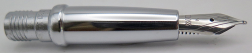 ITEM #6609: CROSS STAINLESS STEEL FRONT END ASSEMBLY. CONSISTS OF FEED, SECTION + NIB. NIB IS MEDIUM. THREAD OD IS .322"