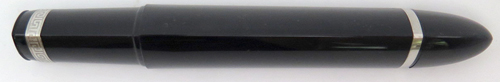 ITEM #6612: OMAS 360 MEZZO TRIANGULAR BARREL AND PISTON MECHANISM IN BLACK WITH SILVER TRIM