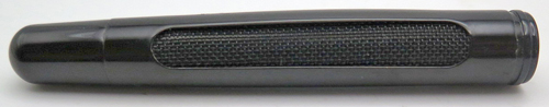 ITEM #6614: UNKNOWN BLACK METAL BARREL WITH TEXTURED GRIP. INSIDE DIAMETER IS .317" (8mm)