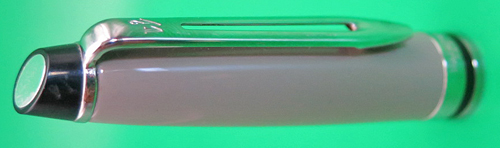 ITEM #6704: WATERMAN EXPERT 2000 FOUNTAIN PEN IN RARE CHAPAGNE BLUE WITH CHROME TRIM. MODEL #10036. TWO-TONE NIB IN FINE. NOS