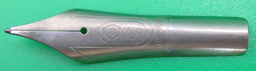 ITEM #6709: OMAS TITANIUM NIB IN BROAD.