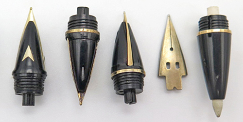 ITEM #6724: SHEAFFER STYLIST GOLD NIB-FEED UNITS AND NIBS. Avalible grades: ACCOUNTANT, X-FINE, FINE, MEDIUM, BROAD + STUB