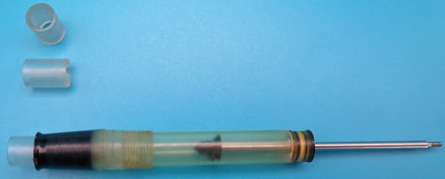 ITEM #6729: CLEAR NIB/FEED COLLARS FOR SHEAFFER VAC FILL, CARTRIDGE FILLING. 