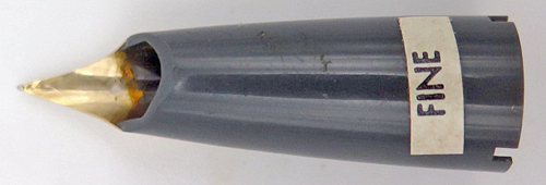 ITEM #6736: SHEAFFER PFM FOUNTAIN PEN FRONT END. RARE GREY COLOR. 14K NIB IN FINE
