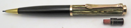 ITEM #6765: PELIKAN TORTOISESHELL IMPACT PENCIL. TAKES 0.047" leads. GOLD FILL TRIM.