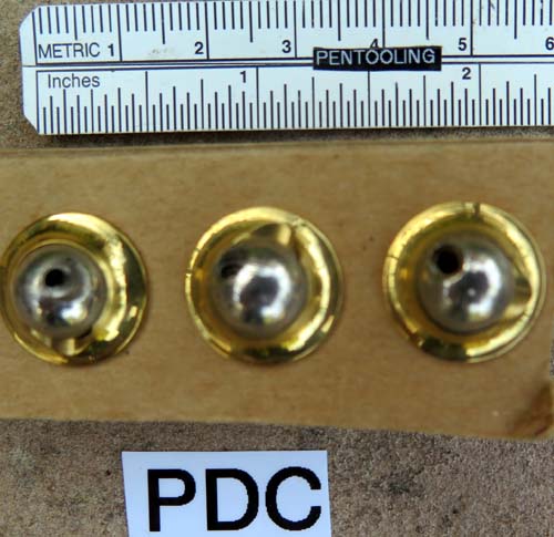 PDA: Fiished Brass dia. = 1.31", Bottom dia. = 1.12"	$15