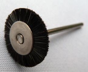 mounted soft brush wheel