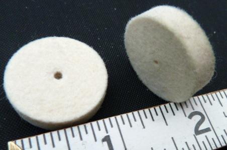 1" X 1/4" FELT BUFFING WHEEL