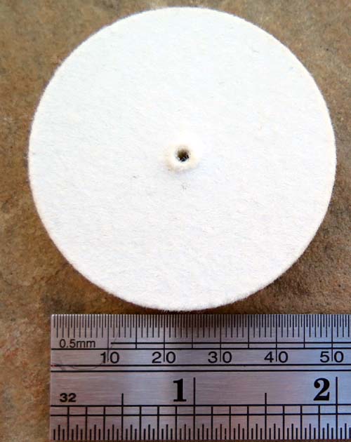 2" X 3/8" FELT BUFFING WHEELS